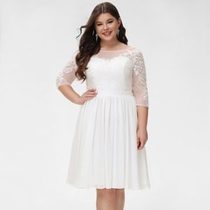 JJs House Chiffon Lace Sequin Wedding Dress